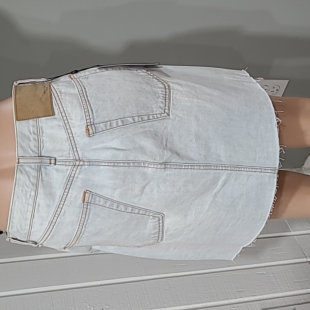 Rag & Bone Light Wash Denim Skirt - Picture 8 of 8
